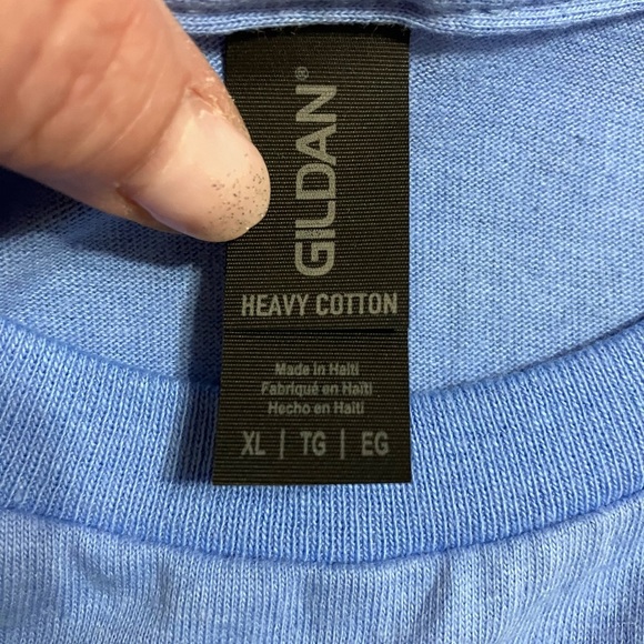 Gildan Light Blue Heavy Cotton T-Shirt - Picture 4 of 4